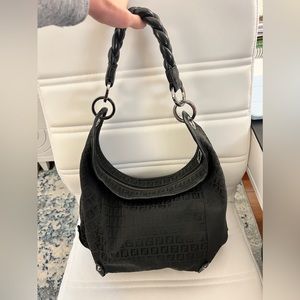 Fendi Zucchino Braided Hobo Handbag